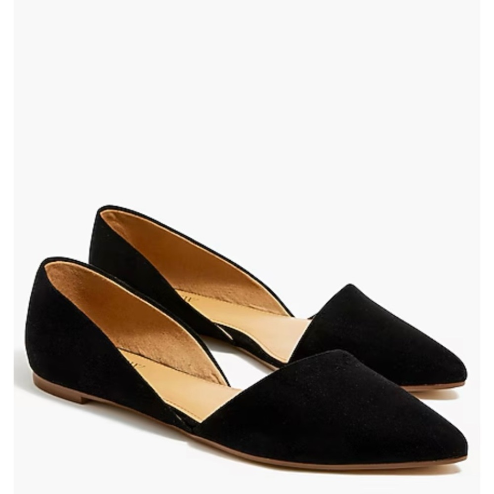 J. Crew Factory Black Suede Flats